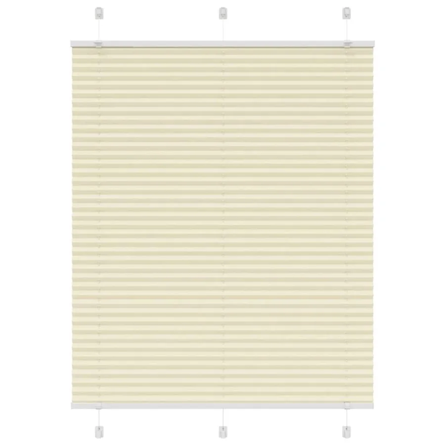 Store plissé crème 105x100cm largeur du tissu 104,4cm polyester