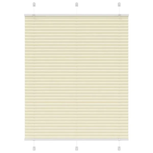 Store plissé crème 105x100cm largeur du tissu 104,4cm polyester