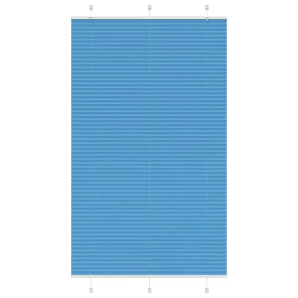 Store plissé bleu 115x200 cm largeur du tissu 114,4cm polyester