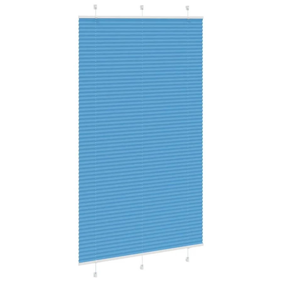 Store plissé bleu 115x200 cm largeur du tissu 114,4cm polyester - 3