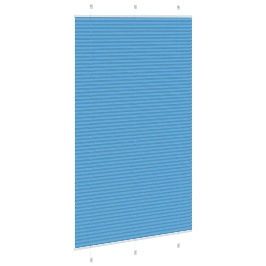 Store plissé bleu 115x200 cm largeur du tissu 114,4cm polyester - 4