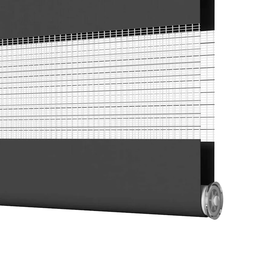 Store zèbre noir 145x150 cm largeur du tissu 140,9 cm polyester - 12