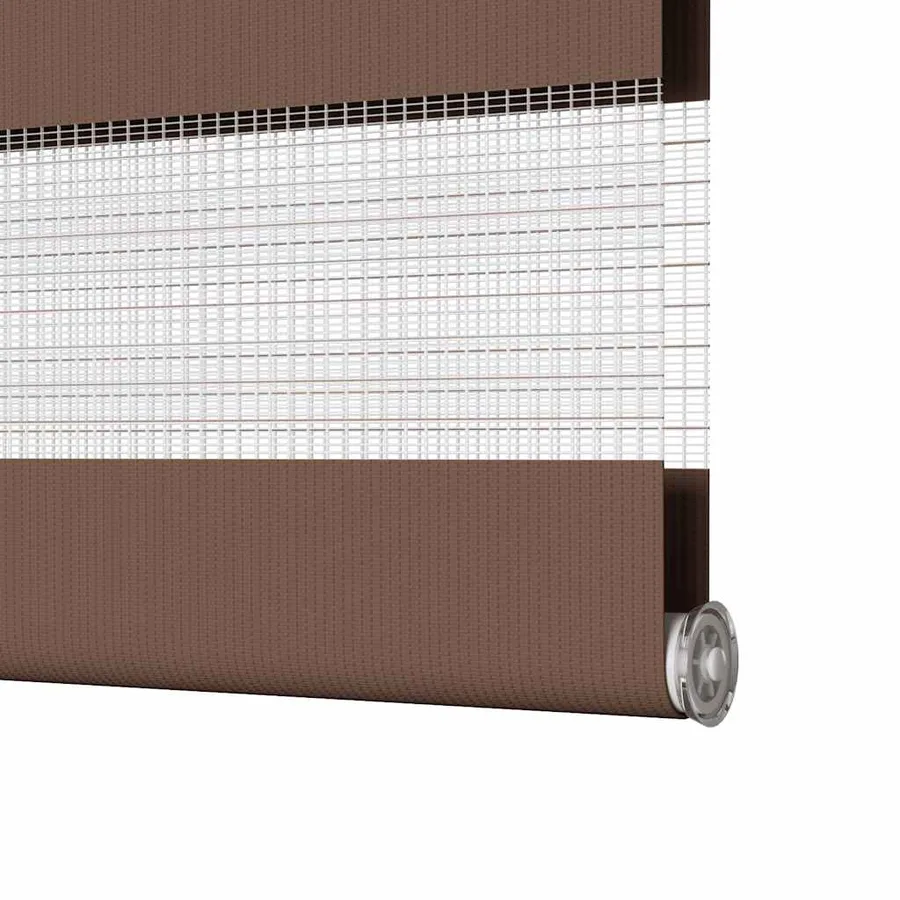 Store zèbre marron 145x100cm largeur du tissu 140,9cm polyester - 12