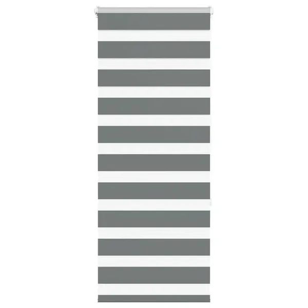 Store zèbre gris foncé largeur du tissu 55,9 cm polyester