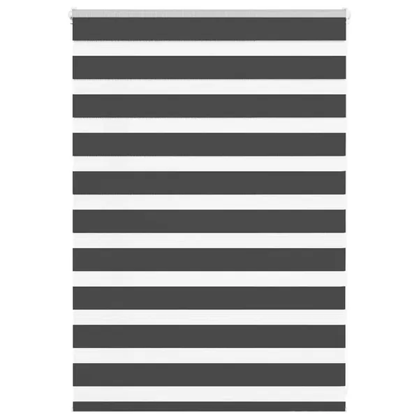 Store zèbre noir 115x100 cm largeur du tissu 110,9 cm polyester
