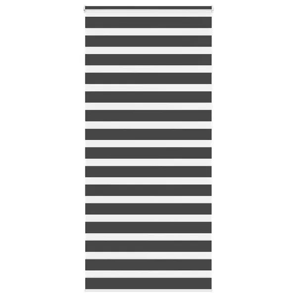 Store zèbre noir 95x230 cm largeur du tissu 90,9 cm polyester