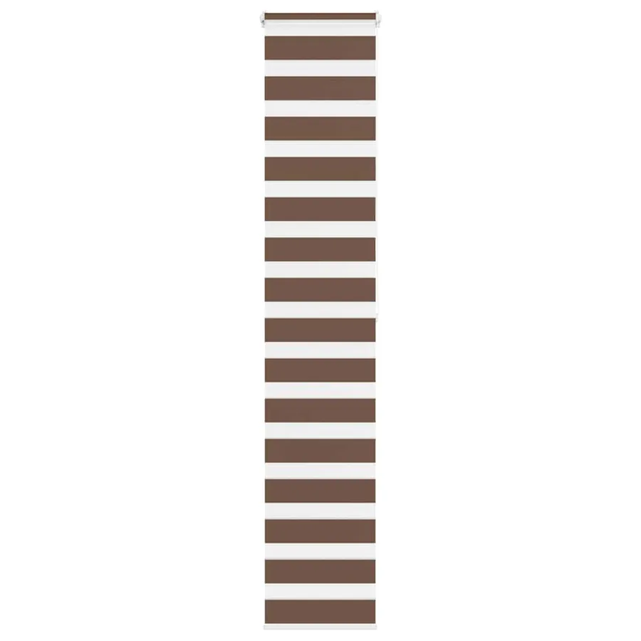 Store zèbre marron 50x200 cm largeur du tissu 45,9 cm polyester