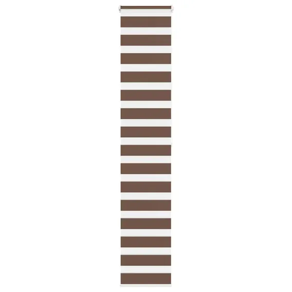 Store zèbre marron 50x200 cm largeur du tissu 45,9 cm polyester