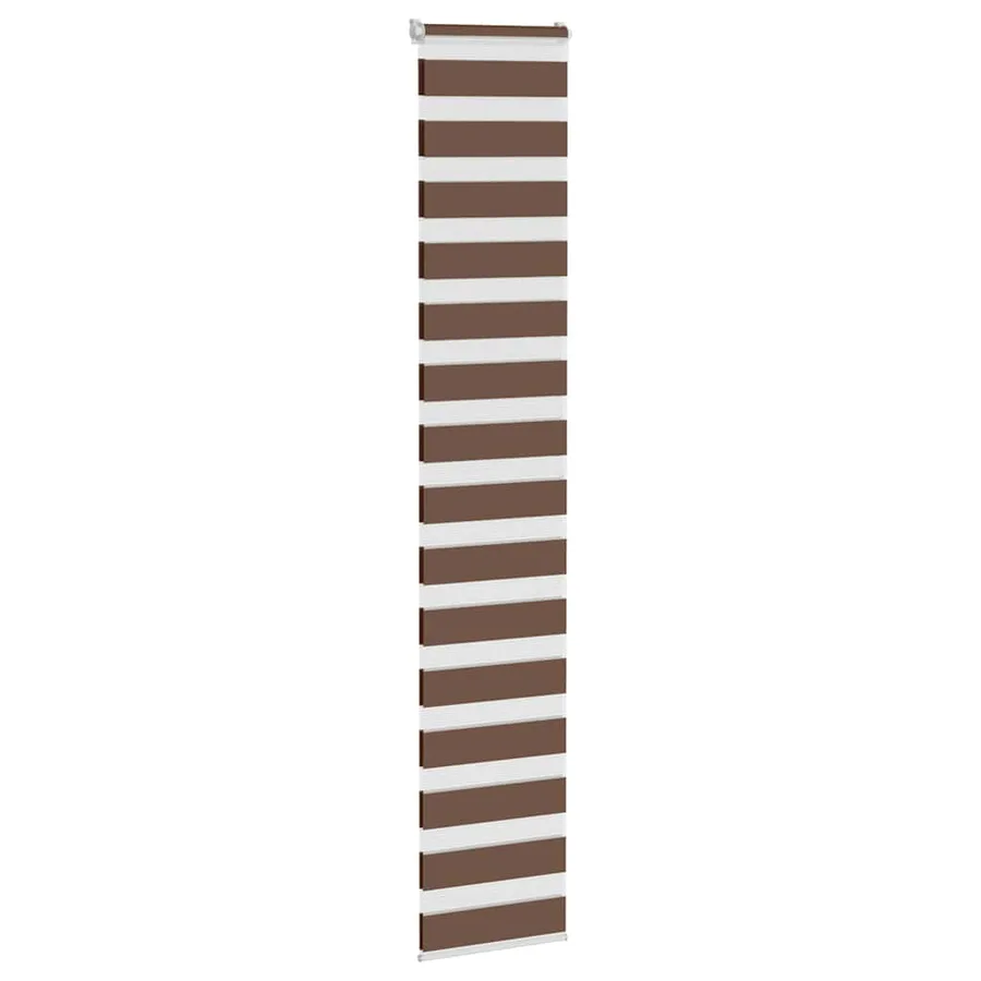 Store zèbre marron 50x200 cm largeur du tissu 45,9 cm polyester - 3