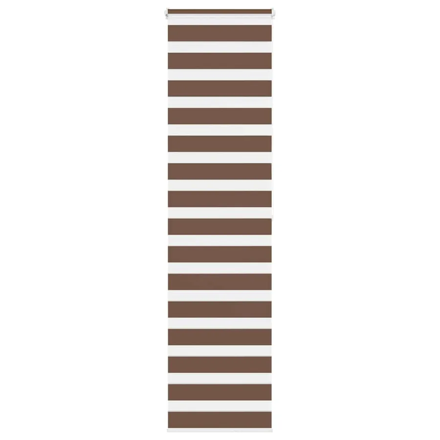 Store zèbre marron 60x200 cm largeur du tissu 55,9 cm polyester
