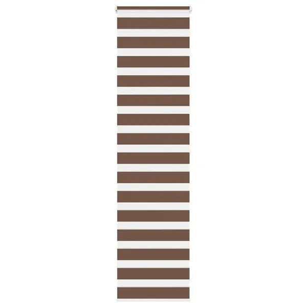 Store zèbre marron 60x200 cm largeur du tissu 55,9 cm polyester