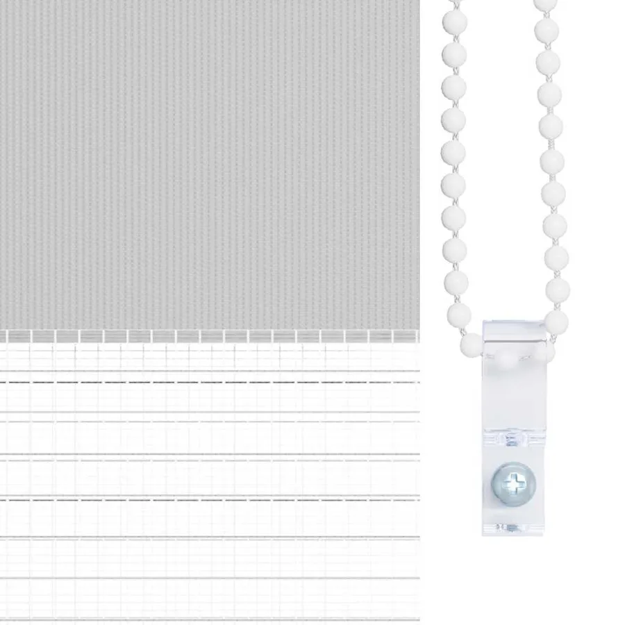 Store zèbre gris clair largeur du tissu 40,9 cm polyester - 9