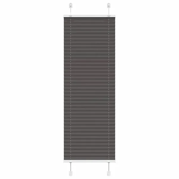 Store plissé noir 50x150 cm largeur du tissu 49,4 cm polyester