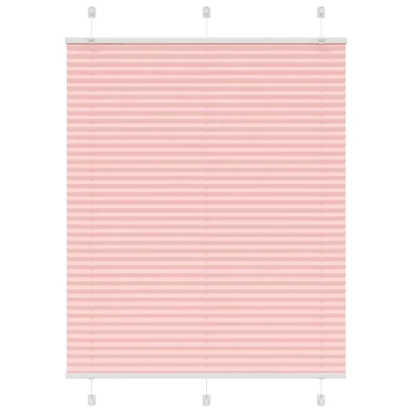 Store plissé rose 110x100 cm largeur du tissu 109,4cm polyester