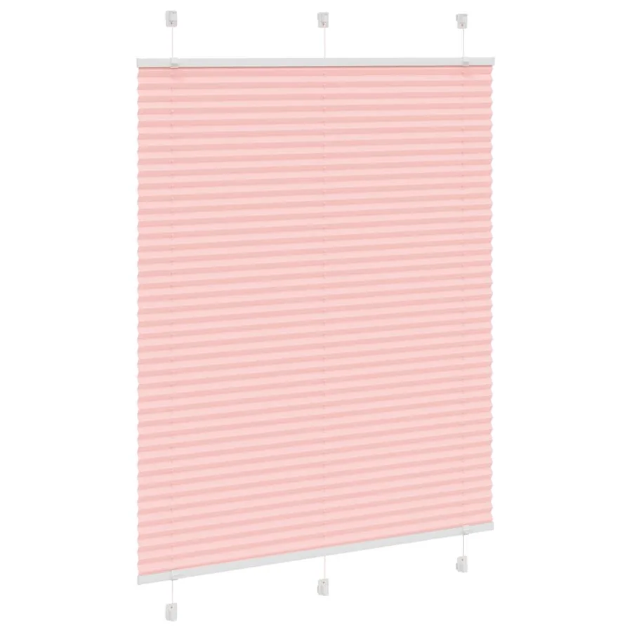 Store plissé rose 110x100 cm largeur du tissu 109,4cm polyester - 3