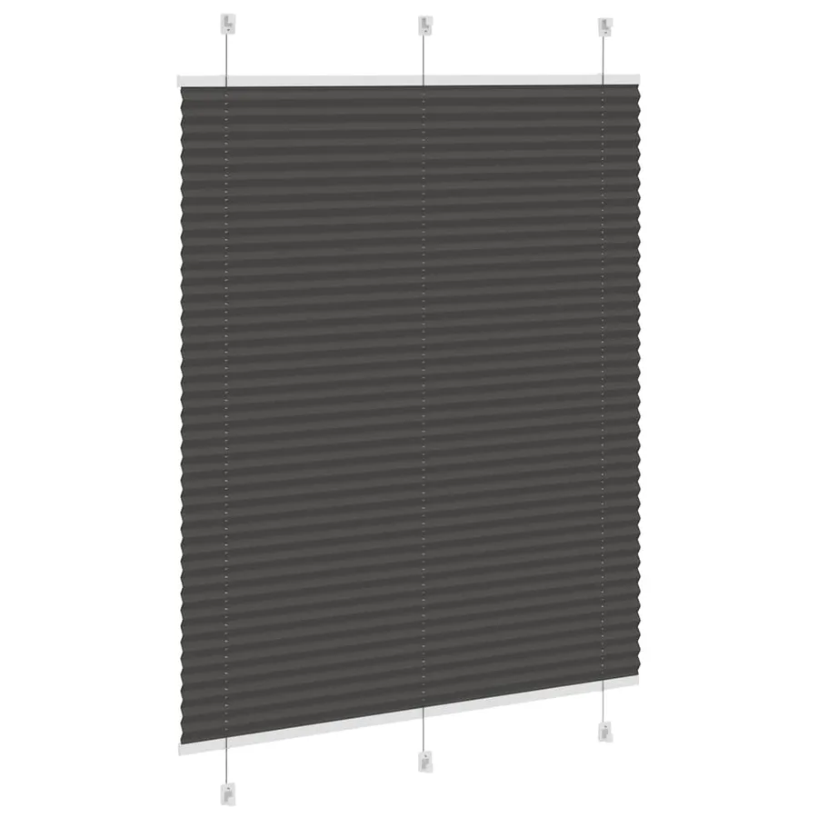 Store plissé noir 105x100 cm largeur du tissu 104,4cm polyester - 4