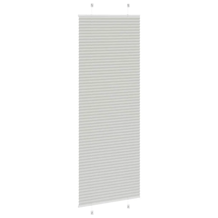Store plissé gris clair 70x200 cm largeur du tissu 69,4 cm - 4