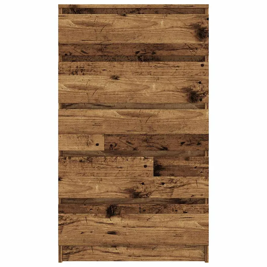 Commode vieux bois 60x36x103 cm bois d'ingénierie - 4