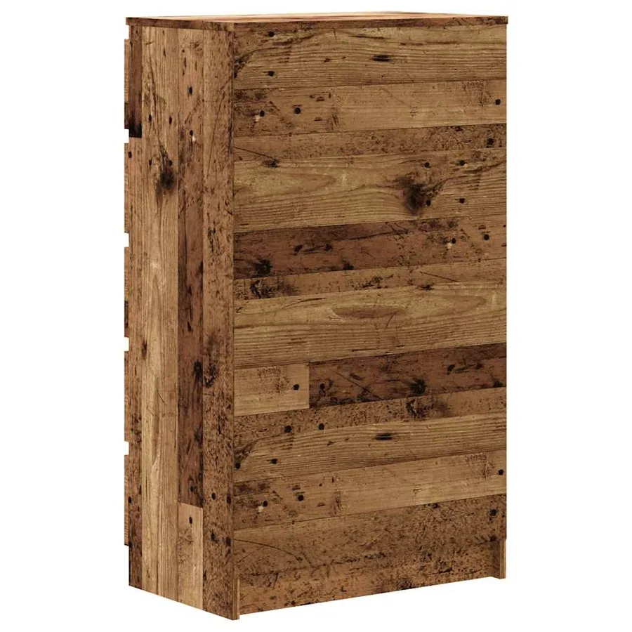 Commode vieux bois 60x36x103 cm bois d'ingénierie - 6