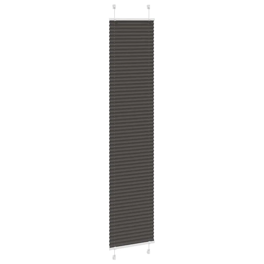 Store plissé noir 50x200 cm largeur du tissu 49,4 cm polyester - 3