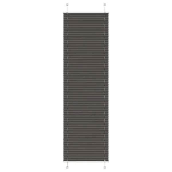 Store plissé noir 60x200 cm largeur du tissu 59,4 cm polyester