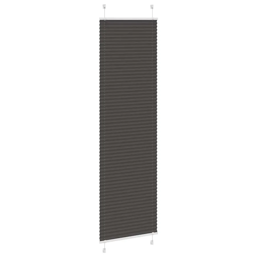 Store plissé noir 60x200 cm largeur du tissu 59,4 cm polyester - 3