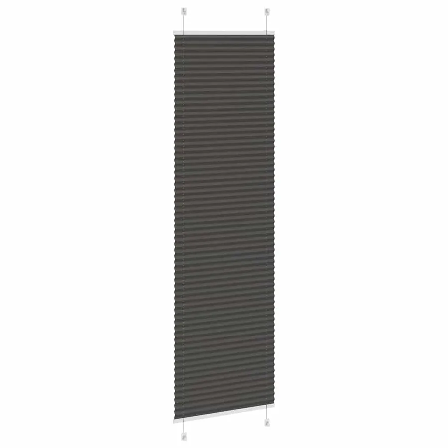 Store plissé noir 60x200 cm largeur du tissu 59,4 cm polyester - 4