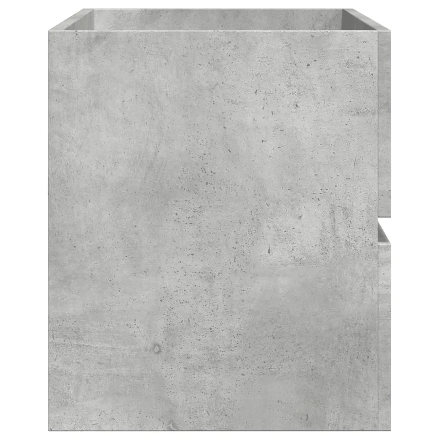 Armoire d'évier Gris béton 100x38,5x45 cm Aggloméré - 5