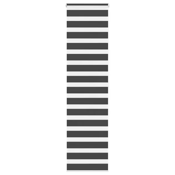 Store zèbre noir 55x200 cm largeur du tissu 50,9 cm polyester