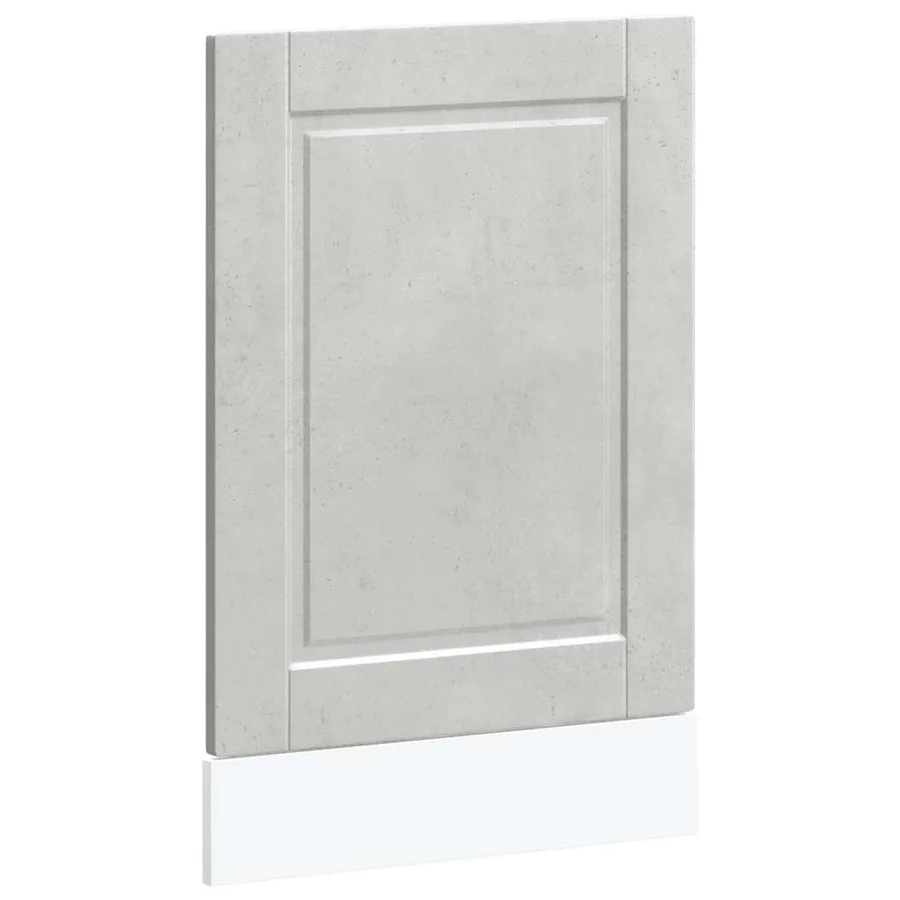 Panneau de lave-vaisselle Porto gris béton 45x1,5x57 cm - 2