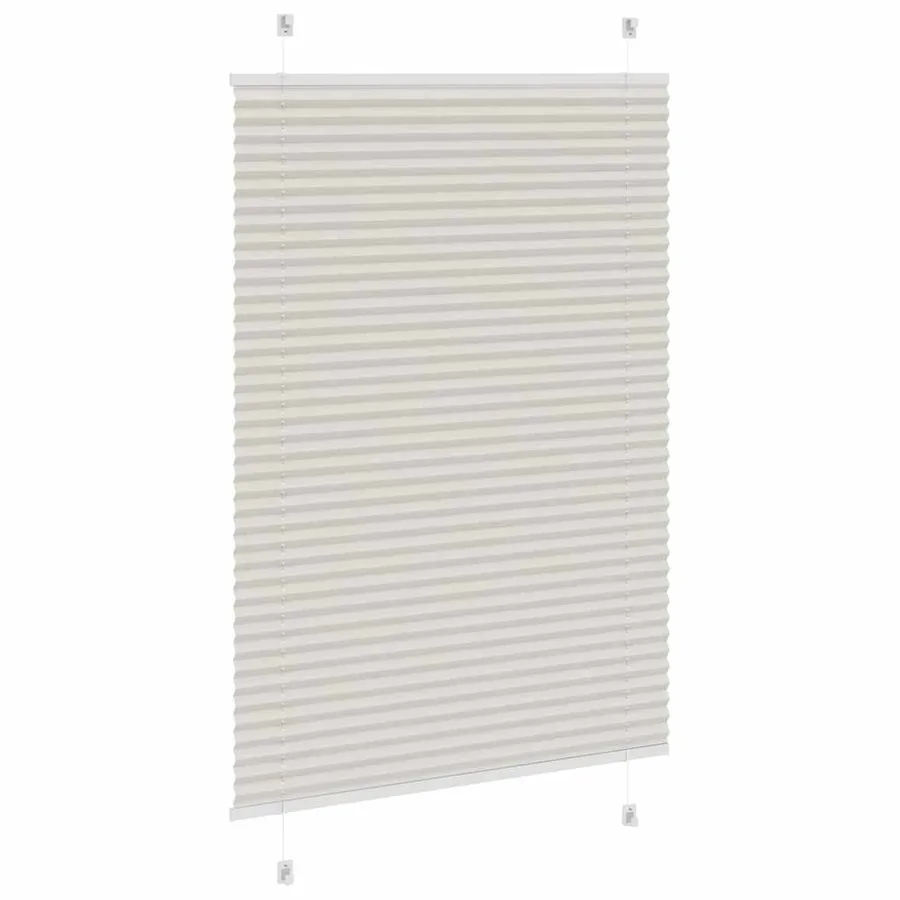 Store plissé gris clair 100x150 cm largeur du tissu 99,4cm - 4