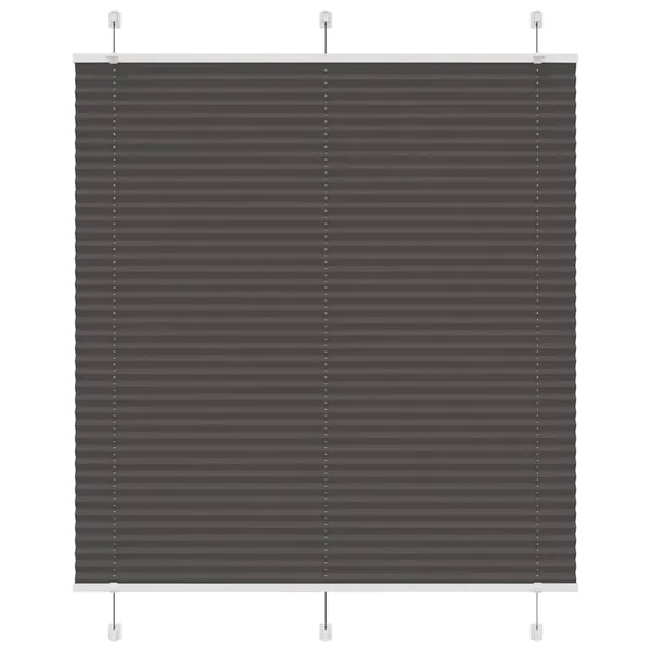 Store plissé noir 115x150 cm largeur du tissu 114,4cm polyester
