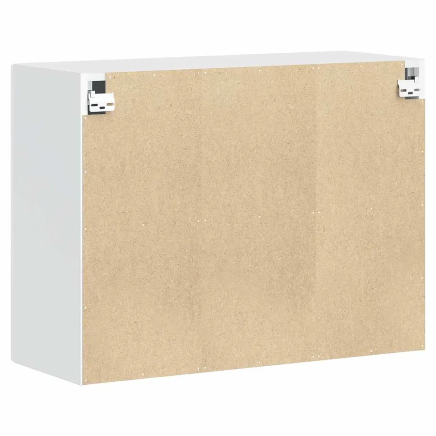 Armoire murale de cuisine Porto blanc brillant bois ingénierie - 8