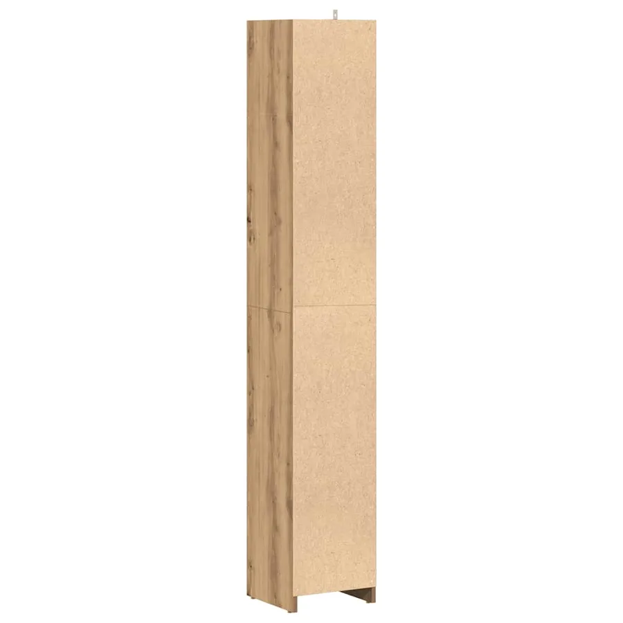 Armoire de salle de bain chêne artisanal 30x30x183,5 cm - 6