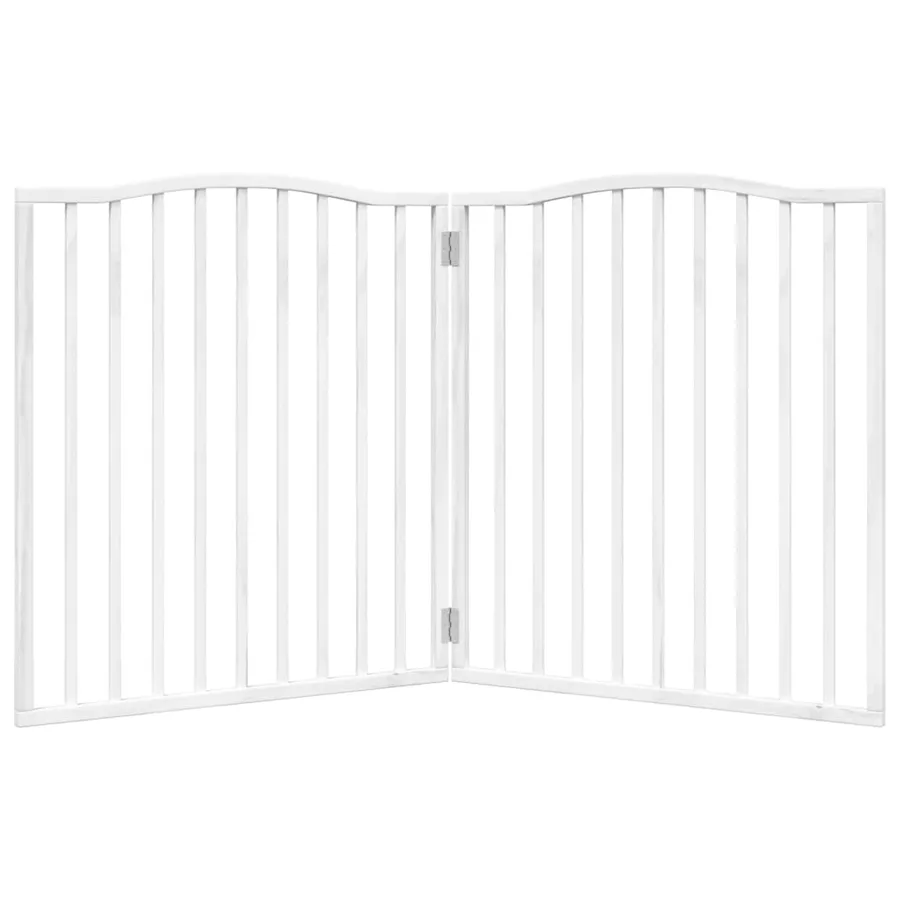 Barrière pour chien pliable 2 panneaux 160 cm bois de peuplier - 4