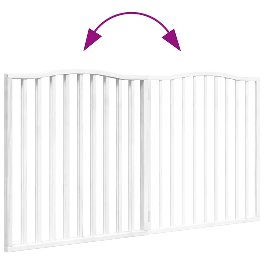 Barrière pour chien pliable 2 panneaux 160 cm bois de peuplier - 7