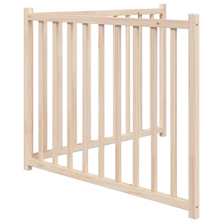 Barrière pour chien pliable 2 panneaux 160 cm bois sapin massif - 5