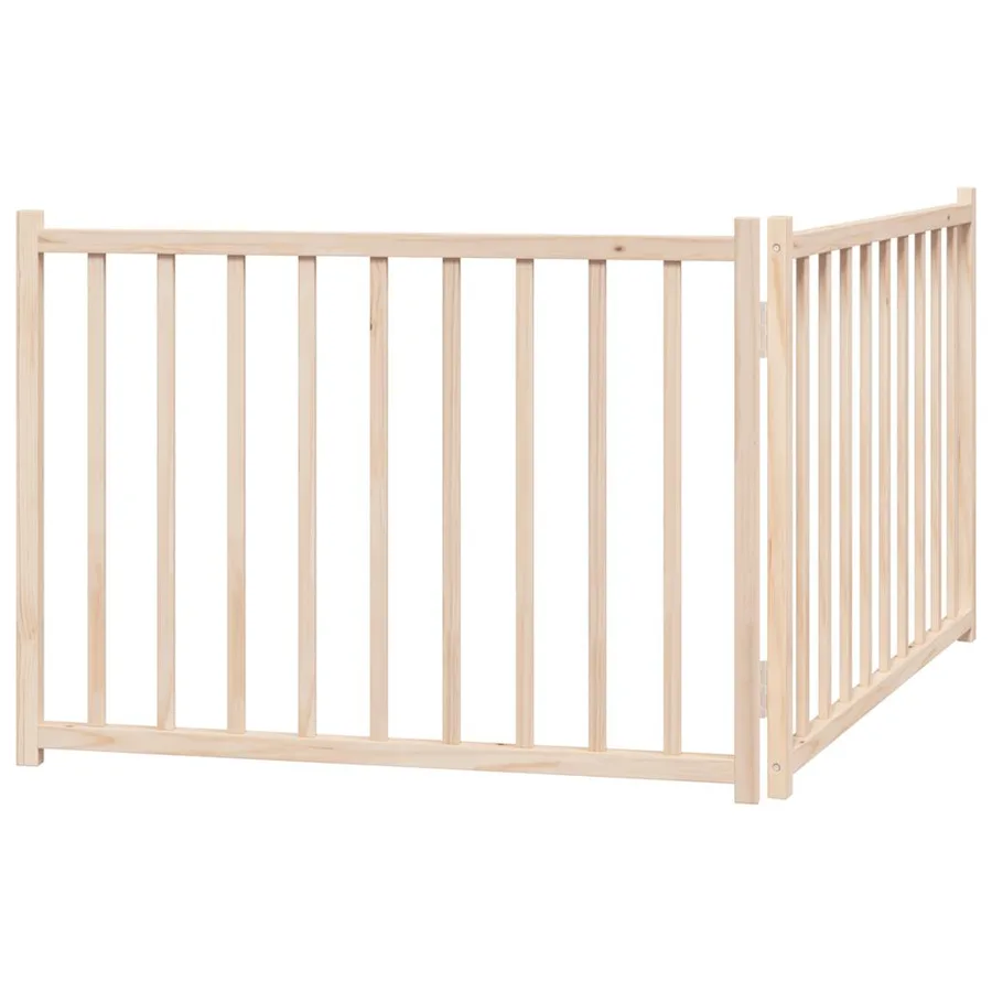 Barrière pour chien pliable 2 panneaux 160 cm bois sapin massif - 6