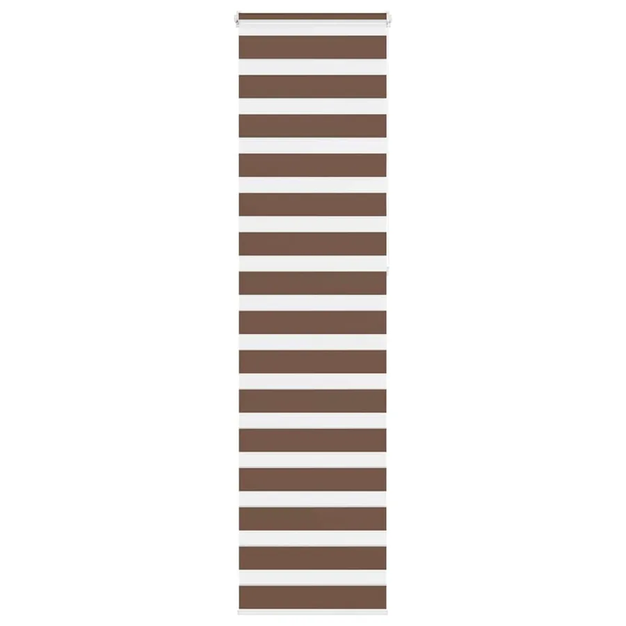 Store zèbre marron 60x230 cm largeur du tissu 55,9 cm polyester