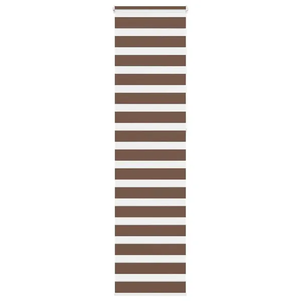 Store zèbre marron 60x230 cm largeur du tissu 55,9 cm polyester