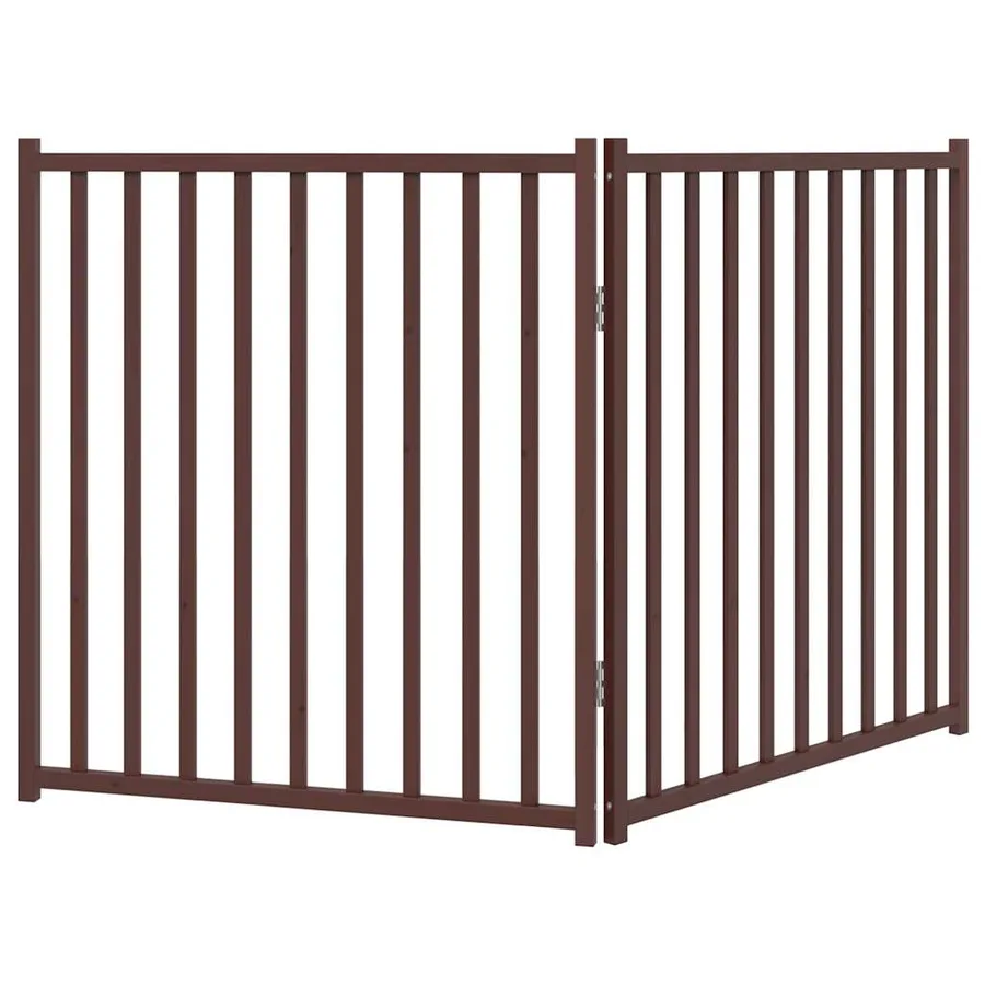 Barrière pour chien pliable 2 panneaux 160 cm bois sapin massif - 6