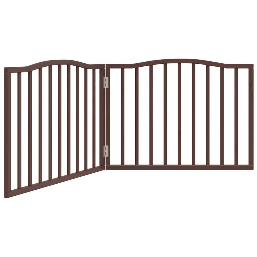 Barrière pour chien pliable 2 panneaux 160 cm bois de peuplier - 2