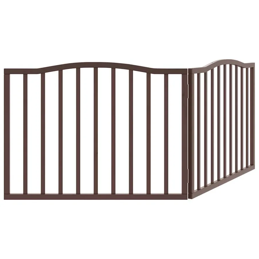 Barrière pour chien pliable 2 panneaux 160 cm bois de peuplier - 6
