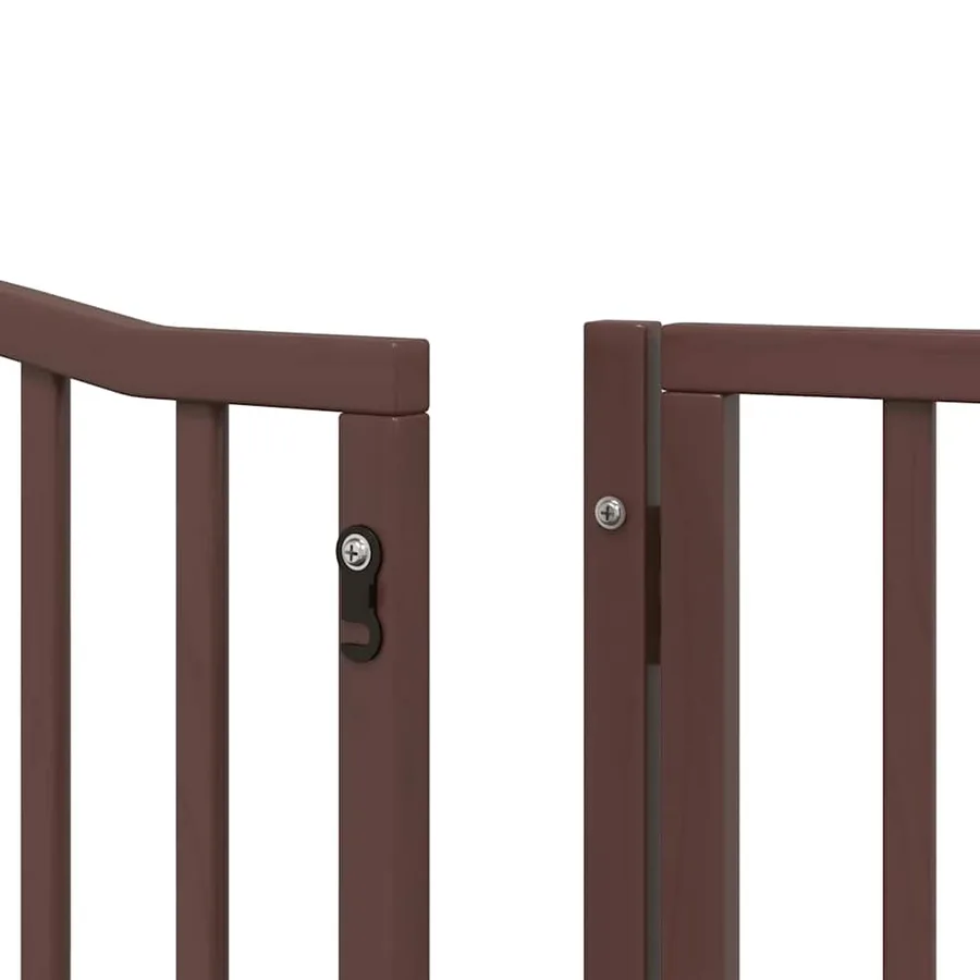 Barrière pour chien porte pliable 10 panneaux bois de peuplier - 11