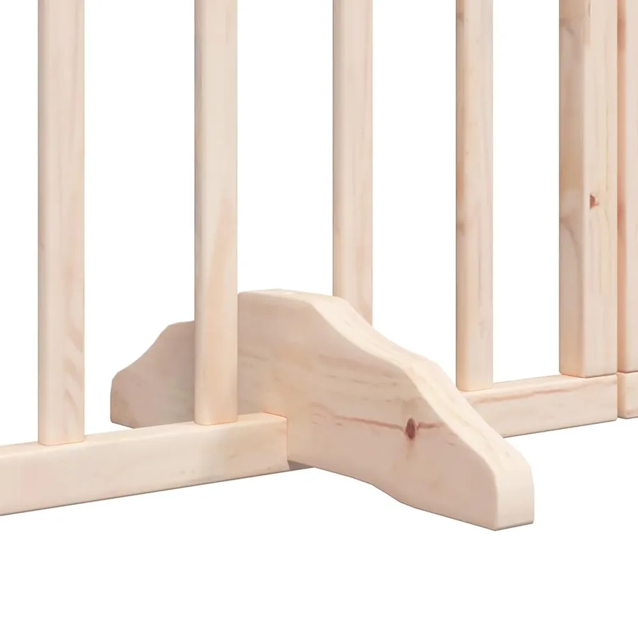 Barrière pour chien avec porte pliable 6 panneaux 300 cm Bois de peuplier - 9