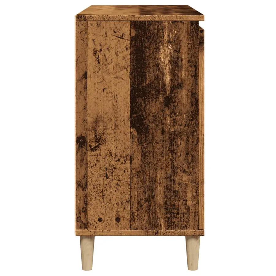 Buffet vieux bois 102x35x70 cm bois d'ingénierie - 6
