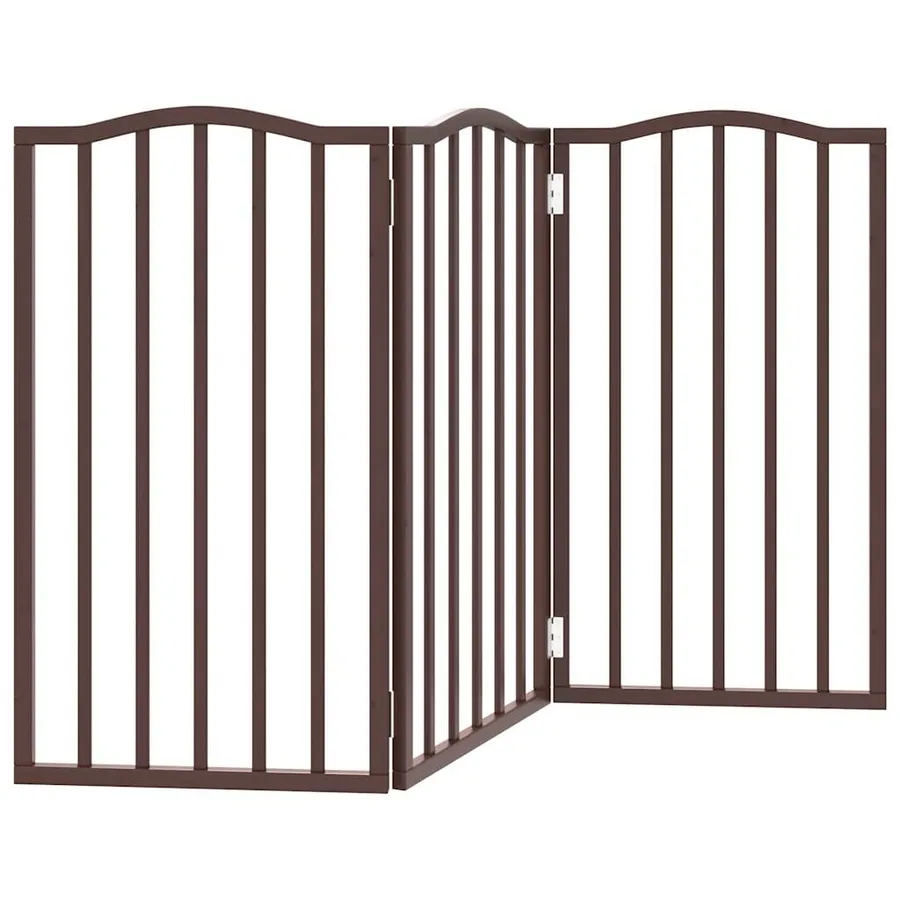 Barrière pour chien pliable 3 panneaux 150 cm bois de peuplier - 6