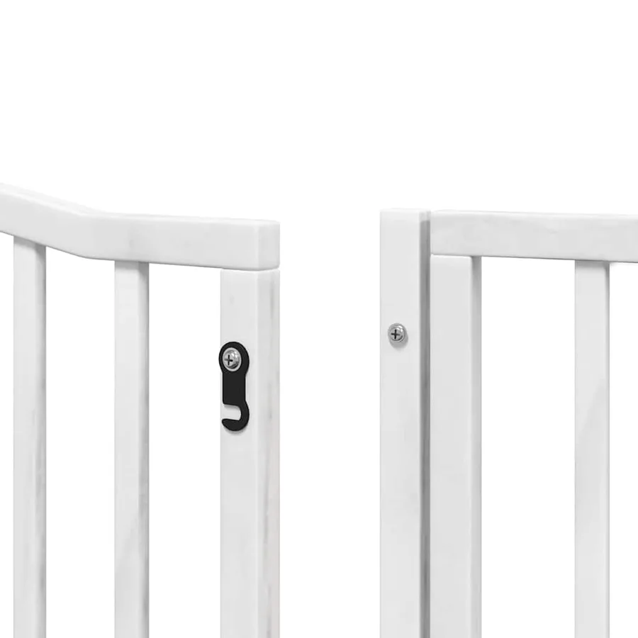 Barrière pour chien porte pliable 12 panneaux bois de peuplier - 11