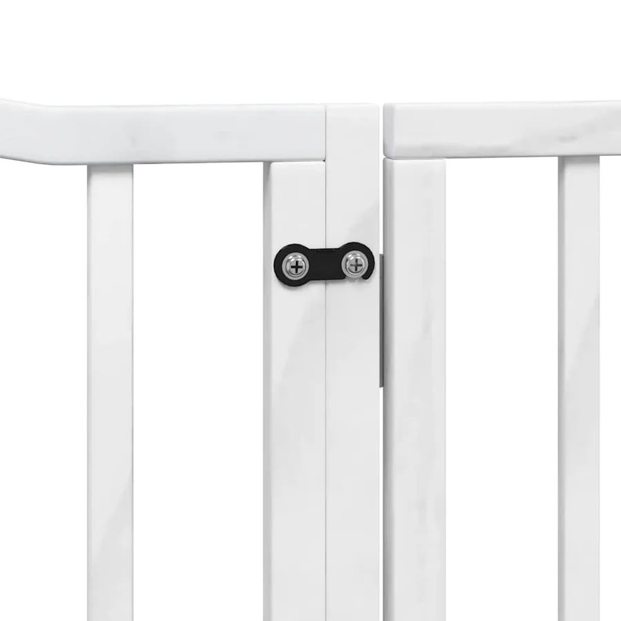 Barrière pour chien porte pliable 12 panneaux bois de peuplier - 7