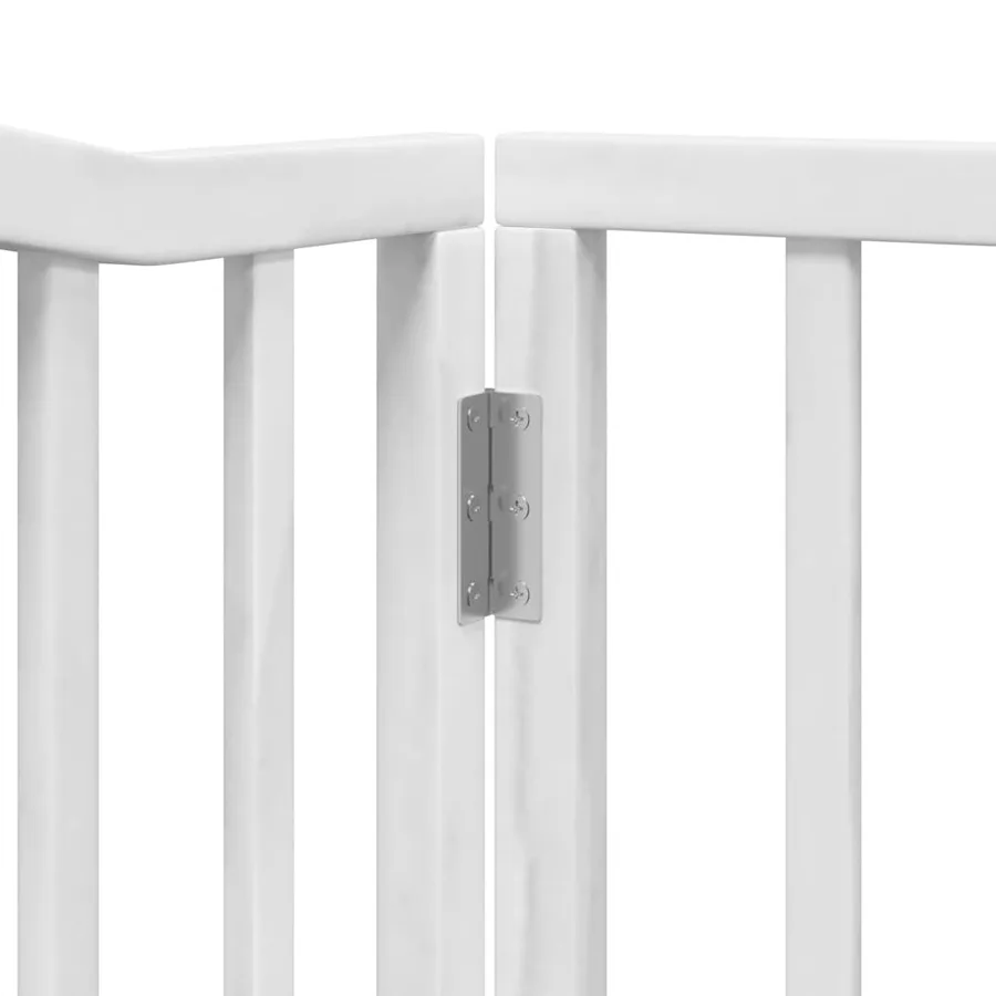 Barrière pour chien porte pliable 12 panneaux bois de peuplier - 9